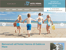 Tablet Screenshot of hotelviennagabicce.com